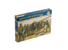 Scale model 1/72 Italian gun Cannone da 149/40 with crew Italeri 6165