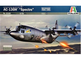 Cборная модель 1/72 Самолет Lockheed AC 130H Spectre Италери 1310