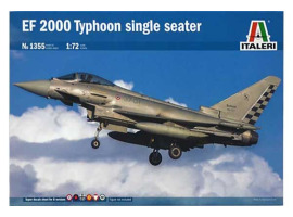 обзорное фото Збірна модель 1/72 Літак EF 2000 Typhoon (one seater) Italeri 1355 Літаки 1/72