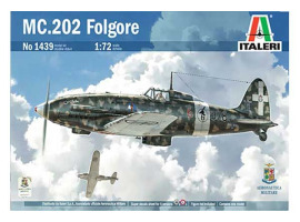 обзорное фото Збірна модель 1/72 Літак Macchi MC 202 Folgore Italeri 1439 Літаки 1/72
