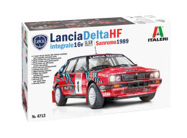 обзорное фото Сборная модель 1/12 Раллийный автомобиль Lancia Delta HF Integrale 16v Sanremo 1989 Италери 4712 Автомобили 1/12