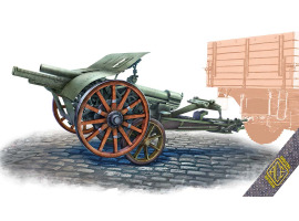 Scale model 1/72 Gun 105/28 with trailer trolley ACE 72595