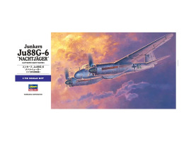Scale model 1/72 German bomber Junkers Ju 88 G-6 "Nachtjäger" Hasegawa 01562