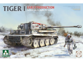 Сборная модель 1/35 Танк Тигр I раннего производства Sd.Kfz.181 Pz.Kpfw.VI Ausf.E Таком 2196
