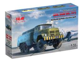 Scale model 1/72 APA-50M (Zil-131) airfield mobile electrical unit ICM 72815