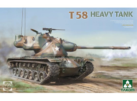 обзорное фото Збірна модель 1/35 Важкий американський танк Т58 Takom 2204 Бронетехніка 1/35