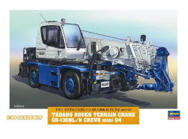 Сборная модель 1/35 Кран-вездеход Tadano Rough Terrain Crane GR-130NL/N Crevo Mini G4 Хасегава 66008