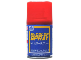 обзорное фото Аерозольна фарба Metallic Red / Червоний Металік Mr.Color Spray (100 ml) S75 Фарба / ґрунт в аерозолі
