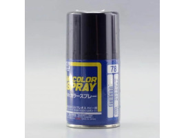 обзорное фото Аерозольна фарба Metal Black / Чорний Метал Mr.Color Spray (100 ml) S78 Фарба / ґрунт в аерозолі