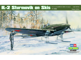 обзорное фото Сборная модель штурмовика Ил-2 на лыжах Самолеты 1/32