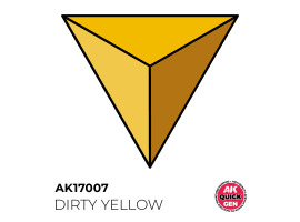 обзорное фото Acrylic paint DIRTY YELLOW QUICK GEN COLOR AK-interactive AK 17007 QUICK GEN COLOR
