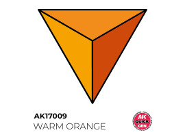обзорное фото Акриловая краска WARM ORANGE / Теплый оранжевый QUICK GEN COLOR AK-interactive AK 17009 QUICK GEN COLOR