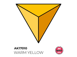 обзорное фото Акриловая краска WARM YELLOW / Теплый желтый QUICK GEN COLOR AK-interactive AK 17010 QUICK GEN COLOR
