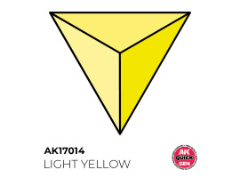 обзорное фото Acrylic paint LIGHT YELLOW QUICK GEN COLOR AK-interactive AK 17014 QUICK GEN COLOR