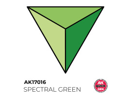 обзорное фото Акриловая краска SPECTRAL GREEN / Спектральный зеленый QUICK GEN COLOR AK-interactive AK 17016 QUICK GEN COLOR