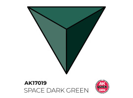 обзорное фото Акриловая краска SPACE DARK GREEN / Темно-зеленый космос QUICK GEN COLOR AK-interactive AK 17019 QUICK GEN COLOR
