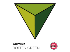 обзорное фото Акриловая краска ROTTEN GREEN / Сгнивший зеленый QUICK GEN COLOR AK-interactive AK 17022 QUICK GEN COLOR