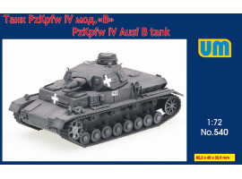 обзорное фото Scale model 1/72 Tank Pz.Kpfw.IV Ausf.B Unimodels 540 Armored vehicles 1/72