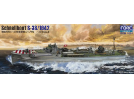 Scale model 1/72 German fast attack boat Schnellboot S-38/1942 Foreart 1001