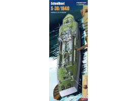 Scale model 1/72 German fast attack boat Schnellboot S-38/1940 Foreart 1002