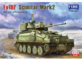 Scale model 1/72 British armored reconnaissance vehicle Scimitar MK.2 Foreart 2001