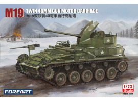 Scale model 1/72 American self-propelled anti-aircraft gun M19 Foreart 2004