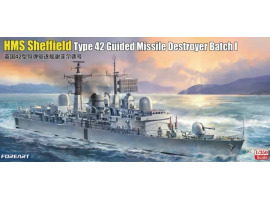 Scale model 1/350 British destroyer Sheffield Type 42 Foreart 3001