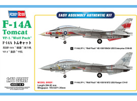 Buildable model of the American fighter F-14A Tomcat VF-1, "Wolf Pack"