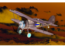 Сборная модель британского истребителя RAF Gladiator
