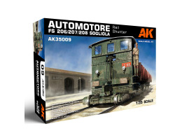 обзорное фото Assembly model 1/35 shunting locomotive Automotore FS 206/207/20 AK-interactive 35009 Railway 1/35