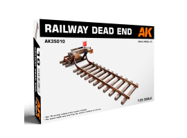 Сборная модель 1/35 железнодорожный тупик AK-interactive 35010