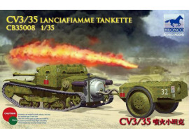 обзорное фото Scale model 1/35 CV L3/35 Lanciafiamme Tankette Bronco 35008 Armored vehicles 1/35