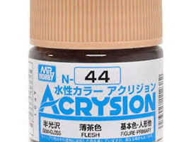 обзорное фото Акрилова фарба на водній основі Acrysion Flesh / Тілесний Mr.Hobby N44 Акрилові фарби