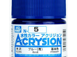 обзорное фото Акриловая краска на водной основе Acrysion Blue / Синий Mr.Hobby N5 Акриловые краски