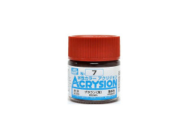 обзорное фото Акрилова фарба на водній основі Acrysion Brown / Коричневий Mr.Hobby N7 Акрилові фарби