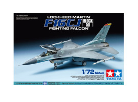 обзорное фото Сборная модель 1/72 Истребитель Lockheed Martin F-16 Fighting Falcon Тамия 60786 Самолеты 1/72