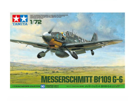 Сборная модель 1/72 Немецкий истребитель MITSUBISHI MESSERSCHMITT BF109G-6 Тамия 60790