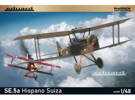 Сборная модель 1/48 Британский истребитель-биплан SE.5a Hispano Suiza Эдуард 82132