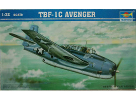 обзорное фото Scale model 1/32 TBF-1C Avenger Trumpeter 02233 Aircraft 1/32