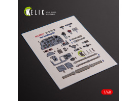 IL-2M3 3D декаль інтер'єр для комплекту Academy/Accurate Miniatures 1/48 KELIK K48109