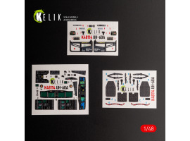 обзорное фото UH-60A Black Hawk - Type 2 "Defence Intelligence of Ukraine" 3D decal interior for ICM kit 1/48 KELIK K48114 3D Decal