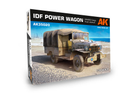Scale model 1/35 truck IDF POWER WAGON WM300 CARGO TRUCK W/WINCH AK-Interactive 35020