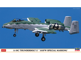 обзорное фото Збірна модель 1/72 Літак A-10C Тандерболт II '355FW Special Marking' Hasegawa HS02333 Літаки 1/72