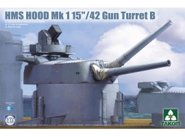 обзорное фото Збірна модель 1/72 Гарматна башта B 15 "Mk I британського крейсера HMS Hood Takom 5020 Флот 1/72