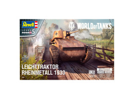 обзорное фото Збірна модель 1/35 World of Tanks Leichttraktor Rheinmetall 1930 Revell 03506 Бронетехніка 1/35