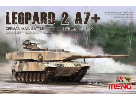 Scale model 1/35 German main battle tank Leopard 2A7 + Meng TS-042