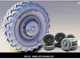 обзорное фото Набор колес для автомобиля МАЗ-537 Resin wheels