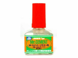 обзорное фото MR.CEMENT LIMONENE 40 МЛ. / Plastic adhesive with lemon scent, with brush, 40 ml. Glue