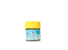 Краска Mr. Hobby H34 (Cream Yellow gloss - Кремовый Жёлтый глянцевый)