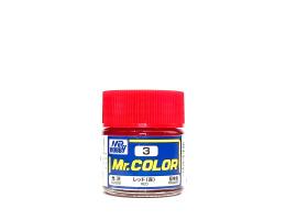 обзорное фото  Red gloss, Mr. Color solvent-based paint 10 ml. / Красный глянцевый Нитрокраски